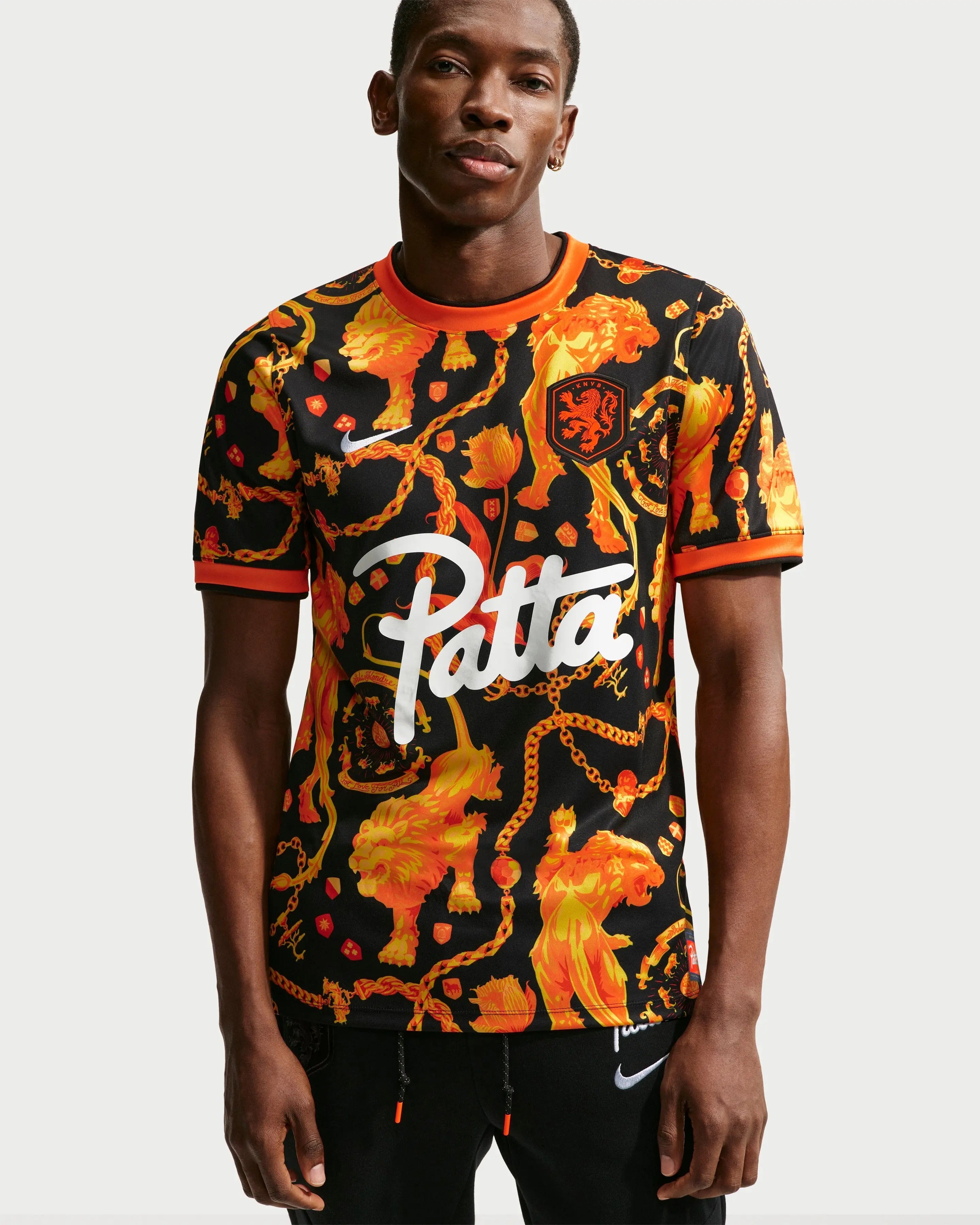 Nike patta コラボパンツ　カンティス着用 Nike Knvx Mnike Df Acdpr X2 SS Pm Top (Black/White) (Collaborator