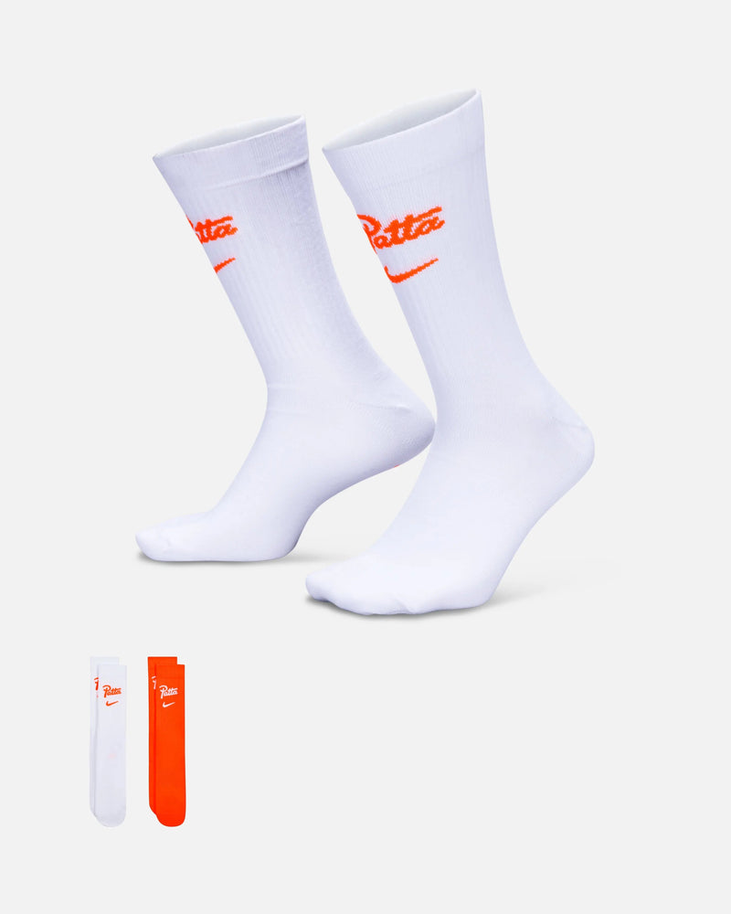 Patta x Nike KNVB Crew Socks 2-pack (White-Hyper Crimson/Hyper Crimson-White) Nike