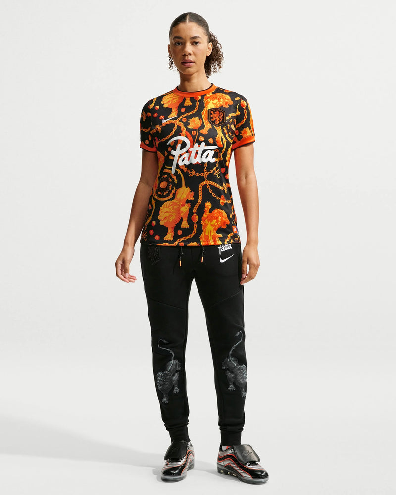 Patta x Nike KNVB Pre-Match Jersey WMNS (Black/Orange) Nike