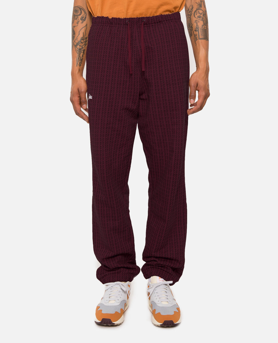 Patta Wave Three Allover Print Jogging Pants (Rush Maroon)