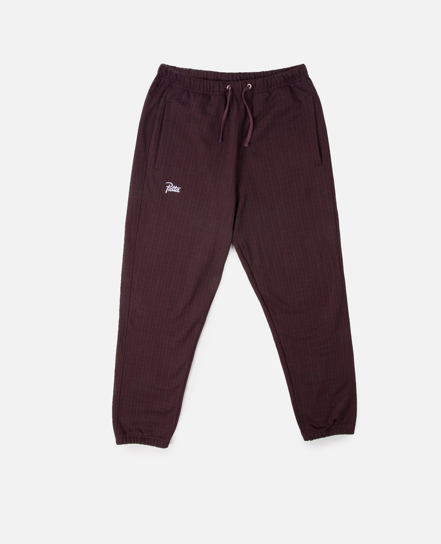 Patta Wave Three Allover Print Jogging Pants (Rush Maroon)