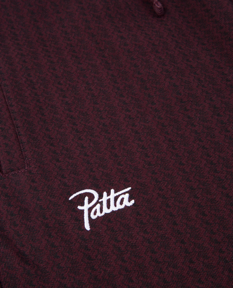 Patta Wave Three Allover Print Jogging Pants (Rush Maroon)